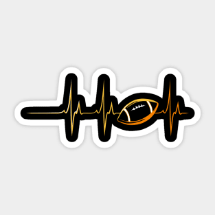 Heartbeats for Football Sticker